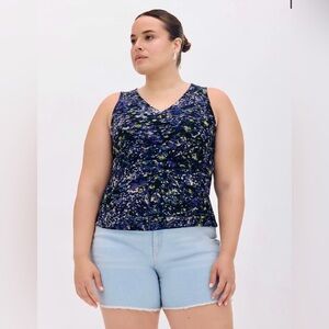 🆕Addition Elle - Sleeveless Fitted V-Neck Knit Top